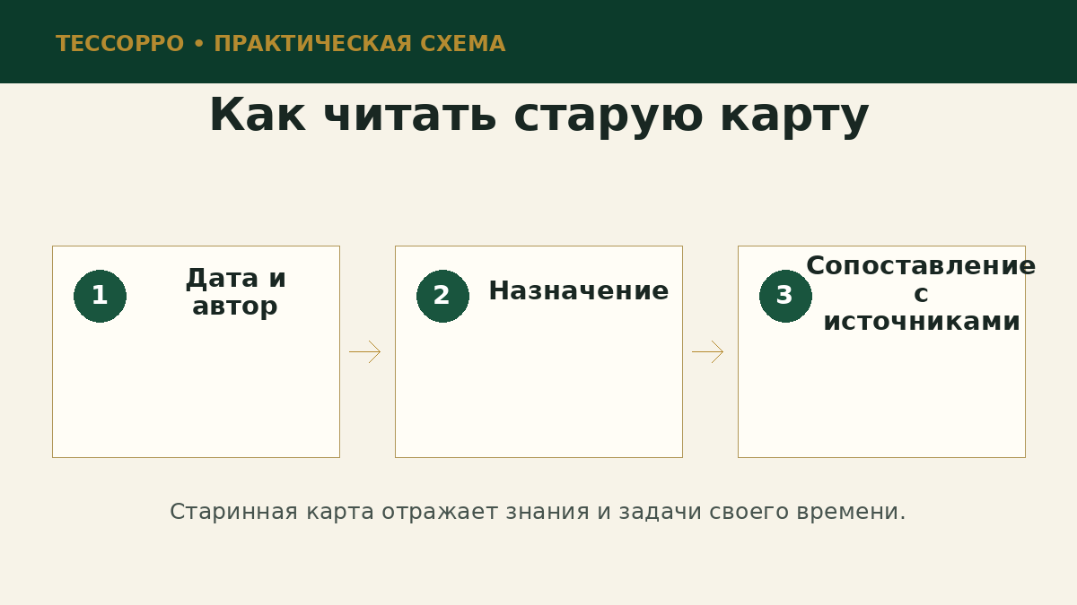 Как читать старую карту