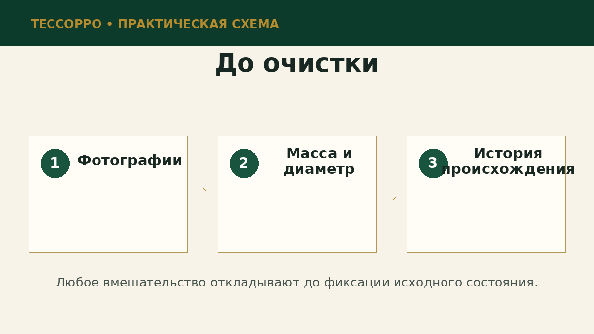 До очистки