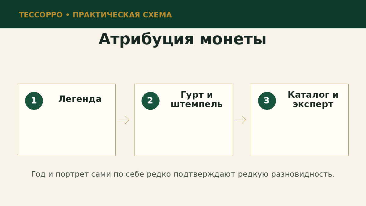 Атрибуция монеты