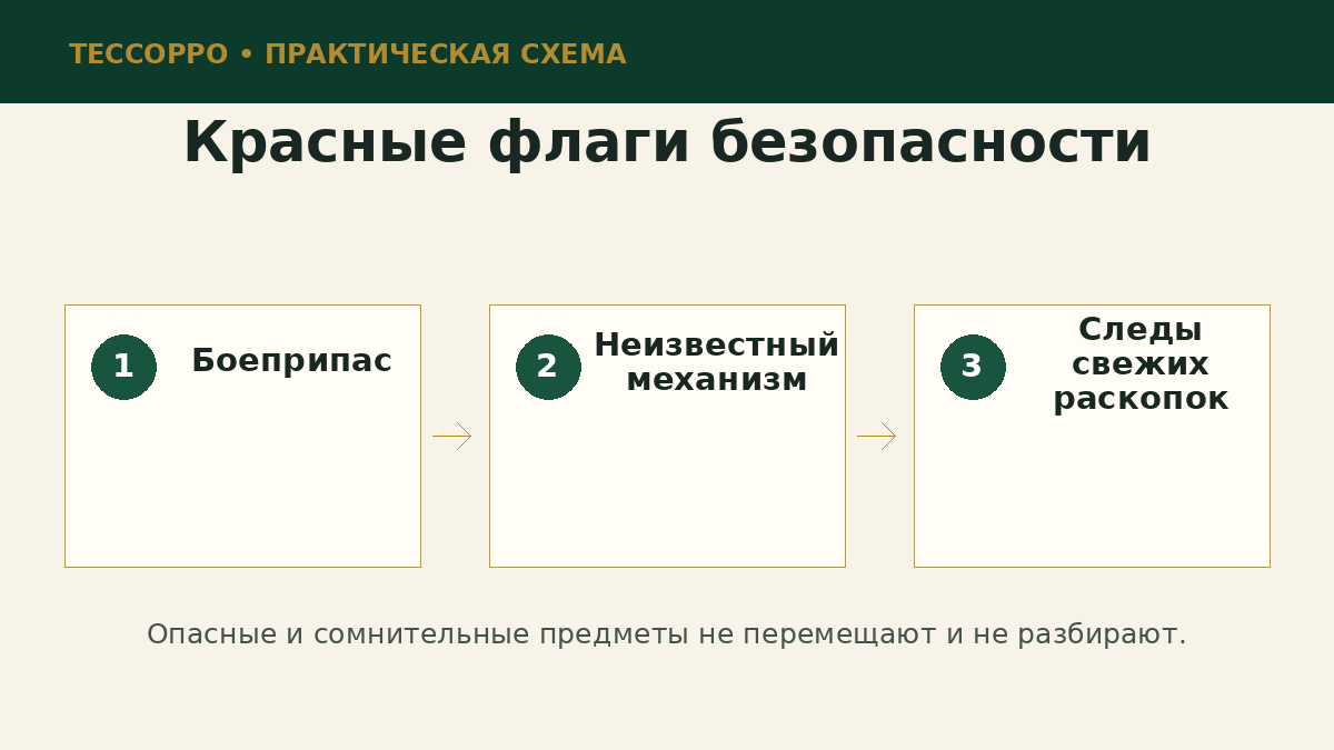 Красные флаги безопасности